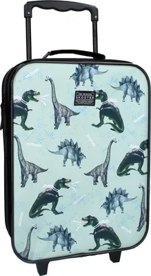Produktbild von Dino Koffer 12 L Trolley Kinderkoffer Handgepäck Trolly Kindertrolley Dinosaurier
