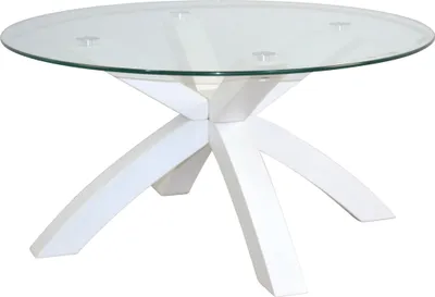 Produktbild von Couchtisch Massivholz Eiche, mit großer Sicherheits-Glasplatte