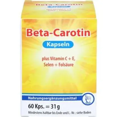 Produktbild von Beta Carotin Kapseln+Vitamin C+E 60 St