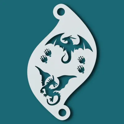 Image de Pochoir pour maquillage dragons