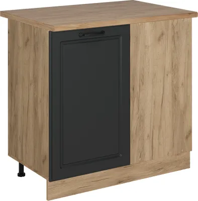 Produktbild von Eckunterschrank Vicco R-Line Anthrazit Landhaus 86 cm , AP Eiche, Model 53566