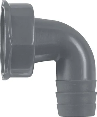 Zdjęcie produktu dla CORNAT Rezyklat Przyłącze węża - odgałęzienie 90° - 1 cal IG - Ø 21 mm - 23 mm - Wykonane z tworzyw sztucznych pochodzących z recyklingu, kątowe przyłącze maszynowe, TEC356394R