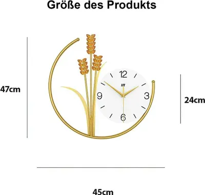 Produktbild von Moderne Wanduhr minimalistisch kreativ Wohnzimmer Esszimmer stilvolle Deko trendig zeitlos einfach Anbringen
