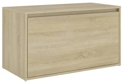 Zdjęcie produktu dla Ławka Do Przedpokoju, 80X40X45 Cm, Dąb Sonoma, Płyta Wiórowa Lumarko!