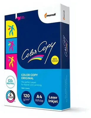 Produktbild von Mondi EA47, Kopieren, A4 (210x297 mm), 250 Blätter, 120 g/m², GreenRange, ISO 9706, EU Ecolabel, Forest Stewardship Council (FSC)