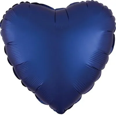 Immagine prodotto di Palloncino in foil cuore di seta blu navy 43cm