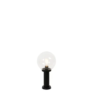Produktbild von Außenstehleuchte Schwarz mit Klarer Kugel 50 cm IP44 Sfera