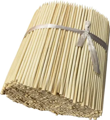 Obrázek produktu pro Sada 1000 krátkých bambusových tyčinek (2,5 mm x 15 cm, zašpičatělé na jedné straně)