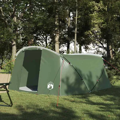 Produktbild von "Schlussverkauf" Tunnelzelt 1 PC - Campingzelte UV-beständige - mit Dach - Grün und Weiß 318x275x140 cm C15410