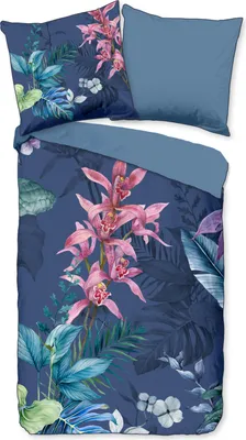 Produktbild von Duvet cover Descanso 135x200 + 1* 80x80 cm - flowers and leaves