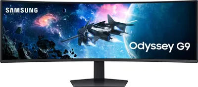 Produktbild von Samsung Monitor G95C, 124,5 cm (49 Zoll), Dual QHD 5120x1440, 240Hz, 1ms, VA Panel, 1000R Krümmung, AMD FreeSync Premium Pro, VESA DisplayHDR 1000, Flimmerfrei, CoreSync Beleuchtung, HDMI, DisplayPort, USB, Schwarz