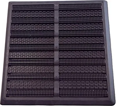 Produktbild von Fußmatte Quadratisch Outdoor Gummi Schwarz 40 x 40 cm