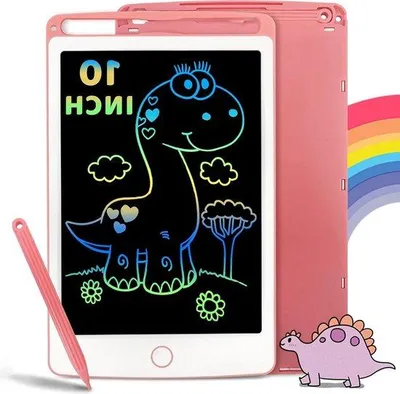 Image de Tablette numérique de 10 pouces avec fonction de rangement - Bloc-notes manuscrit sans papier - Tableau de travail et d'apprentissage pour la maison et l'école