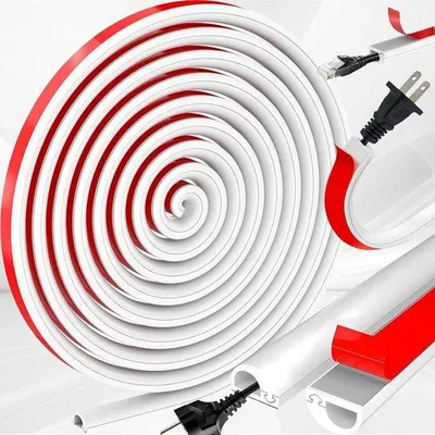 Obrázek produktu pro Samolepicí ochrana kabelů – půlkruhová a ohebná – 2 m – PVC