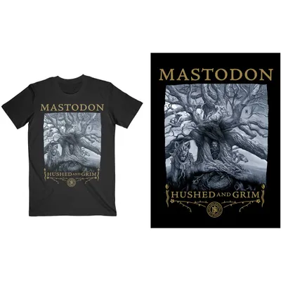Produktbild von Mastodon Hushed & Grim Cover Black M T-Shirt