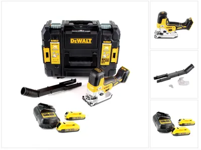 Produktbild von DEWALT Multi-Tool/ Multifunktionswerkzeug DCS355D2 18 Volt inkl. 2 x 2,0 Ah Akku, 35-teiliges Zubehö