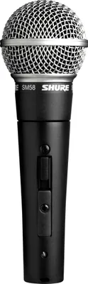 Produktbild von Shure SM58, Studio-Mikrofon, 50 - 15000 Hz, Kardioide, Kabelgebunden, Schwarz, 1 Stück(e)