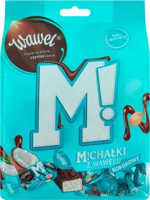Produktbild von Wawel Michałki Wawel Schokolade-Kokosnuss-Bonbon 245 G