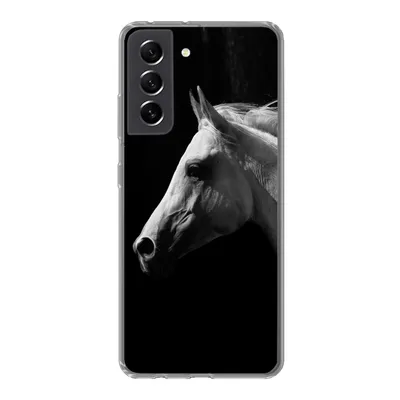 Produktbild von MuchoWow® Handyhülle Schutzhülle Hülle für Samsung Galaxy S21 FE Pferde - Tiere - Porträt Silikon Softcase Handy Hülle