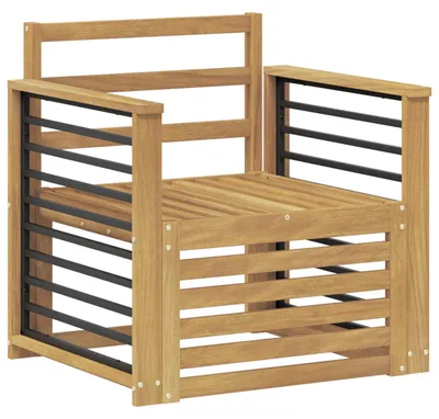 Produktbild von vidaXL Outdoor-Sofagarnitur Massivholz Akazie Weiß