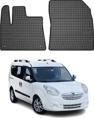 Produktbild von 2012-2019 Opel Combo Fußmatten TPE Schwarz 2 tlg