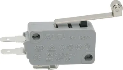 Productafbeelding van 5x Microschakelaar KW3A SPDT AAN-(AAN) - Microschakelaar 4(16)A 250V - Enkelpolige omzetelschakelaar met snelle bediening - 4,8x0,5mm aansluitingen - Temperatuurbestendig tot 85°C - Gewicht 6,2g - Verpakkingseenheid: 5 stuks [09009]