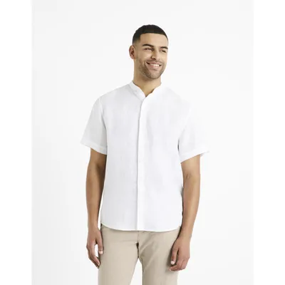 Produktbild von Weißes Herren Leinenhemd Celio Damopoc 1120471__XL