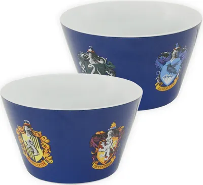 Produktbild von Harry Potter Müslischale - 5 Wappen Hogwarts Schale Schüssel aus Porzellan 500 ml