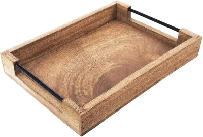 Produktbild von Serviertablett aus Holz MANGO 35,5x25,5x5,5 cm