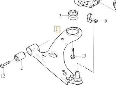 Obrázok produktu pre VOLVO C40 XC40 Predné pravé vahadlo OE 31681839