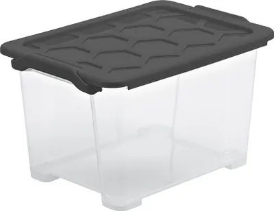 Produktbild von Box mit Deckel 15 l EVO SAFE KEEPING, Farbe:Anthrazit