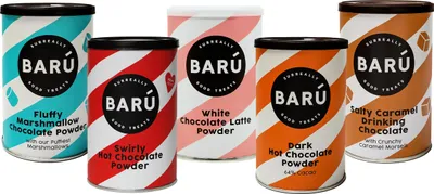 Produktbild von Barú Mix Trinkschokolade Pulver - Instant Schokolade - 5 x 250g