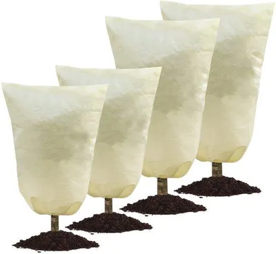 Obrázek produktu pro Ochranné plachty na rostliny, 2 velikosti, ochrana proti mrazu, zima, stromy, venkovní rostliny, 80 x 100 cm