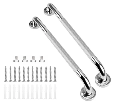Obrázek produktu pro Madlo do sprchy - Protiskluzové - Nerezová ocel - 50 cm - 2 kusy - Koupelna