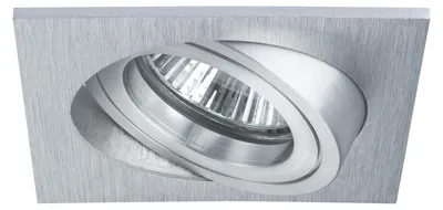 Immagine prodotto di Paulmann Premium Lampade da incasso in alluminio forato, quadrate, orientabili, max. 40 W, 12 V, GU5,3, 51 mm, alluminio spazzolato