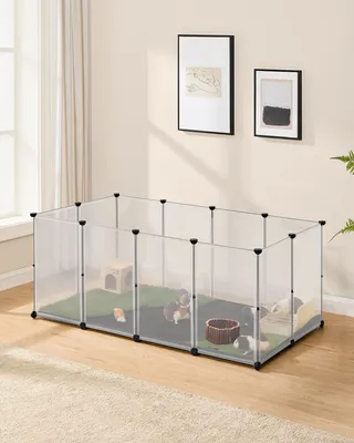 Obrázek produktu pro SONGMICS Výběh pro malá zvířata s podlahovými panely, výběh s vodotěsnou základnou