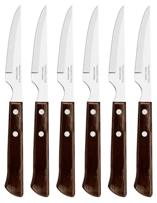 Image de Couteaux à Steak Polywood Châtaigne, 6 Pièces