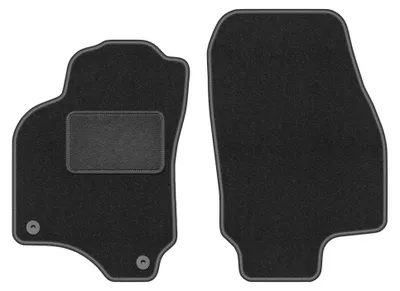 Produktbild von Velours-Fußmatten Vorne für Opel Astra G 1998-2009 (Cabrio/Coupé/Bertone) – 2-tlg, Graphit, passgenau – Wielganizator LUX