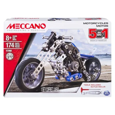 Image de Motos 5 modeles - meccano - 25205 - jeu de construction