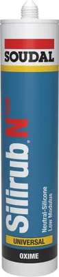 Produktbild von Soudal Bausilikon Silirub N 12,5E 300mL schwarz 120715
