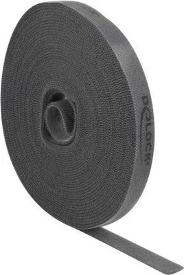 Immagine prodotto di DELOCK Klettband auf Rolle L 10 m x B 15 mm grau