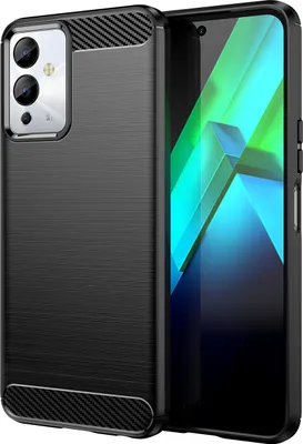 Produktbild von Infinix Note 12i Schutzhülle: Flexibles Carbon-Silikon Case in Schwarz