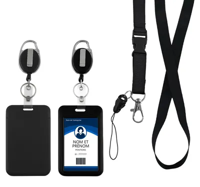 Productafbeelding van Zeeorymn identicarthouder met koord, sleutelhanger, uitschuifbaar, voor identiteitskaarthouder, accessoire