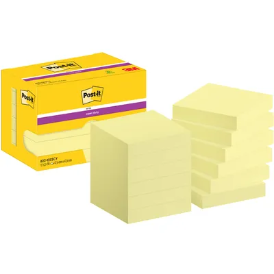 Produktbild von Post-It 7100242802, Quadratisch, Gelb, Papier, 47,6 mm, 47,6 mm, 90 Blätter