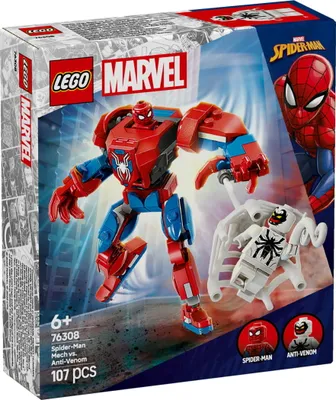 Productafbeelding van Spider-Man in een robotpak versus Anti-Venom
