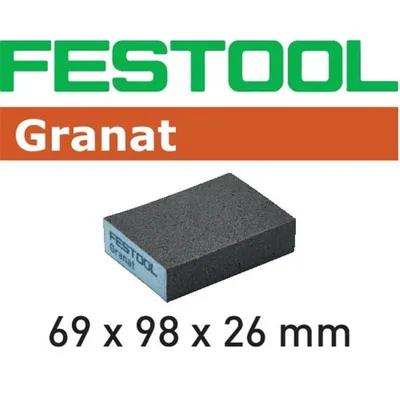 Produktbild von Festool Schleifblock Granat 69 x 98 x 26 mm 220 GR/6 - 201083
