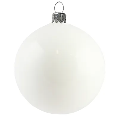 Obrázok produktu pre Sklenená guľa biely porcelán