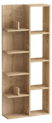 Produktbild von Bücherregal "Lily" aus Holz – 60 x 18 x 150 cm – Eiche