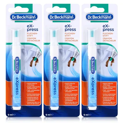 Produktbild von 3x Dr. Beckmann express Fleckenstift 9 ml - Soforthilfe für Unterwegs