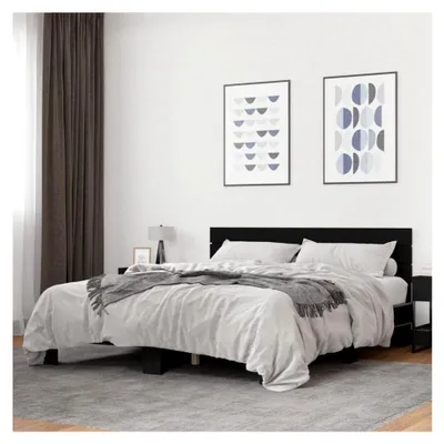 Produktbild von Bettgestell Schwarz 160x200 cm ohne Matratze